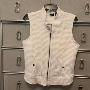 Womens White Westbound zippered S Vest